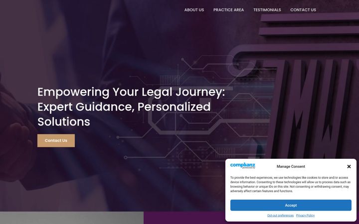 Screenshot of jmwlawdc.com