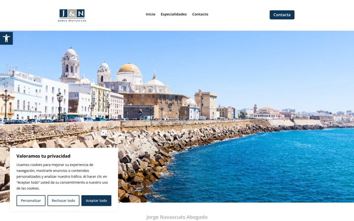 Screenshot of jnabogados.es