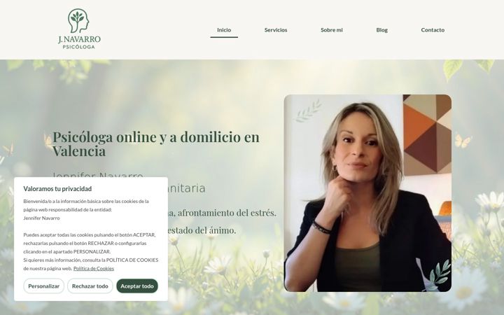 Screenshot of jnavarropsicologa.com