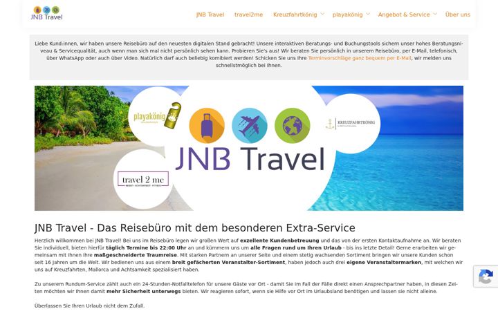 Screenshot of jnbtravel.de