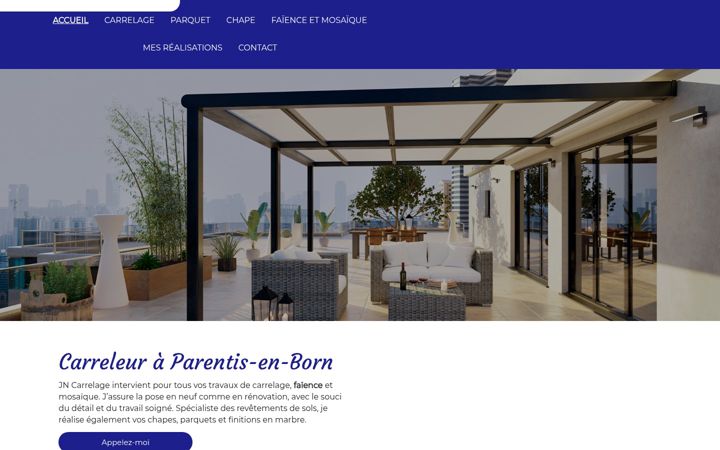 Screenshot of jncarrelage.fr