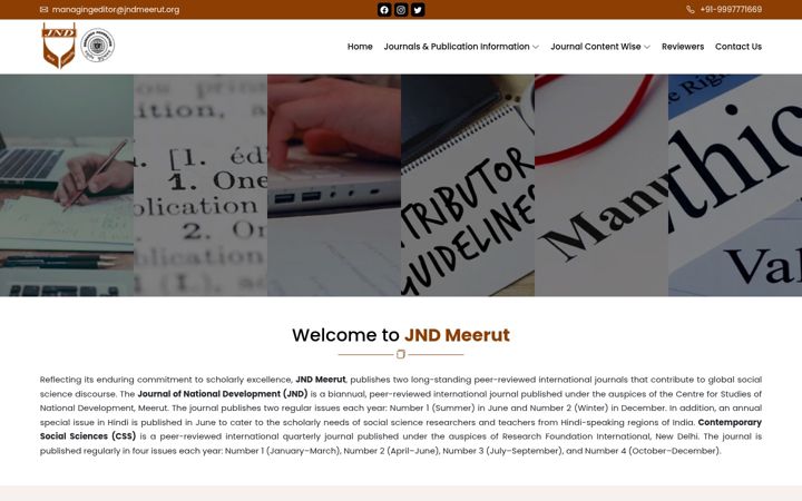 Screenshot of jndmeerut.org
