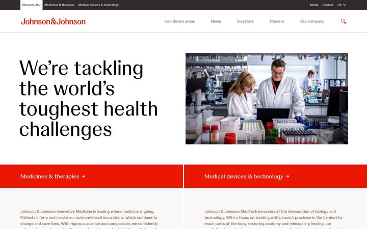 Skærmbillede af jnj.com