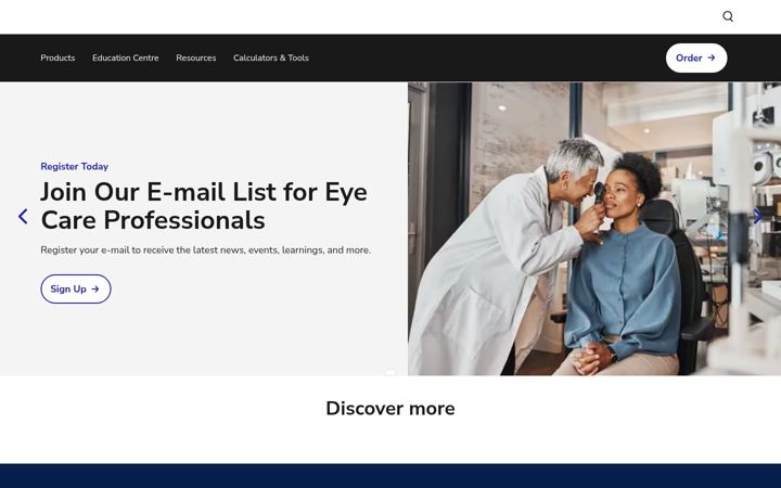 Screenshot of jnjvisionpro.com