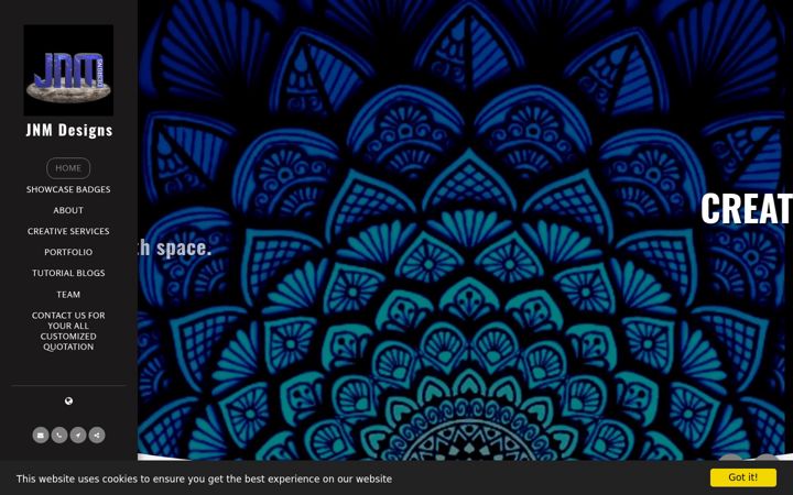 Screenshot of jnmdesigns.co.za