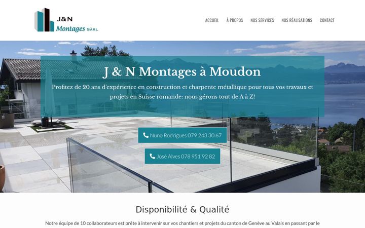 Screenshot of jnmontages.ch