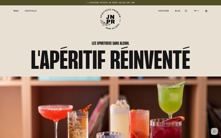 Screenshot of jnprspirits.com