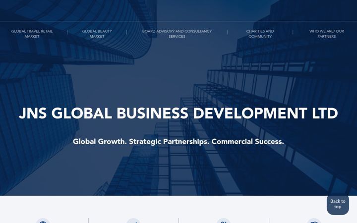 Screenshot of jnsbrandmanagement.com