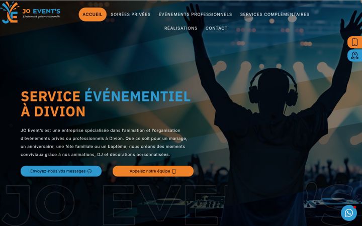 Screenshot of jo-event.fr