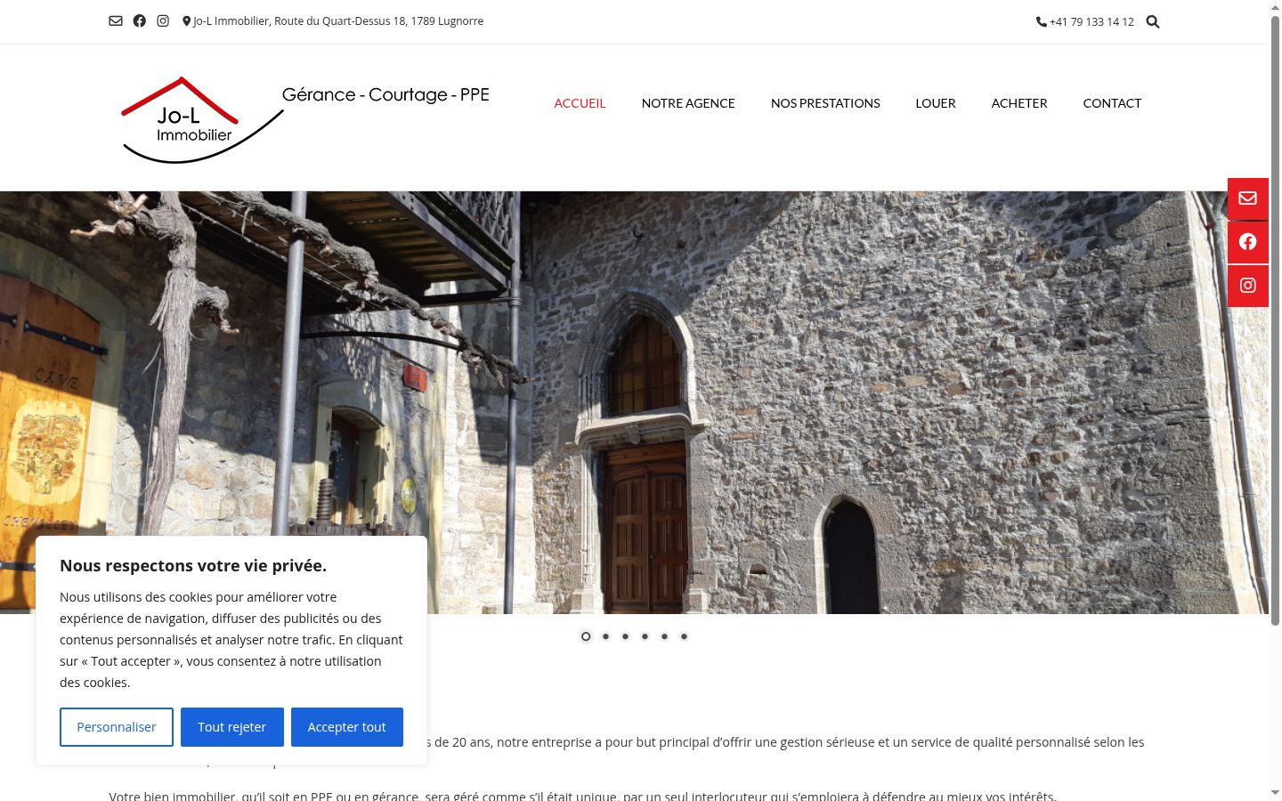 Screenshot του banner συγκατάθεσης που εμφανίστηκε πριν από οποιαδήποτε αλληλεπίδραση