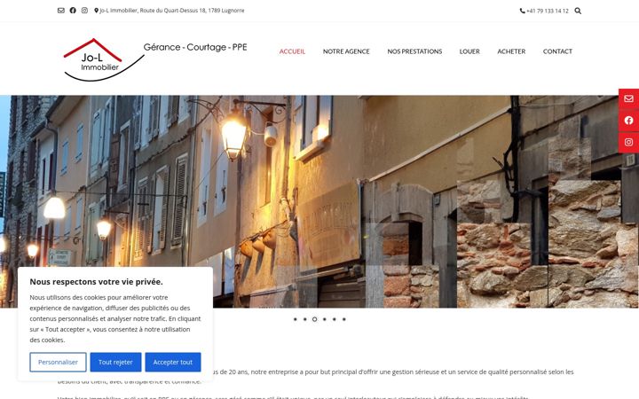 Screenshot of jo-l-immobilier.ch