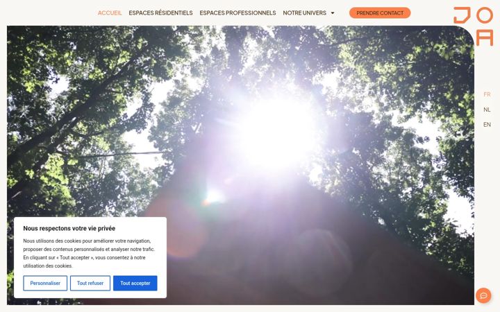 Screenshot of joa-interior.be