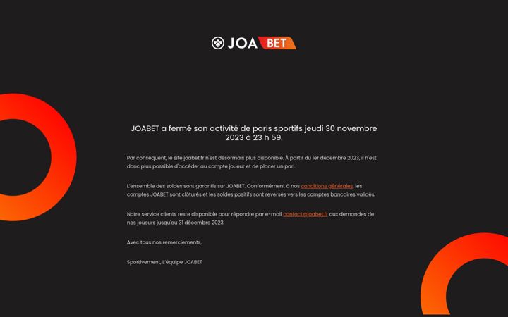 Screenshot of joabet.fr