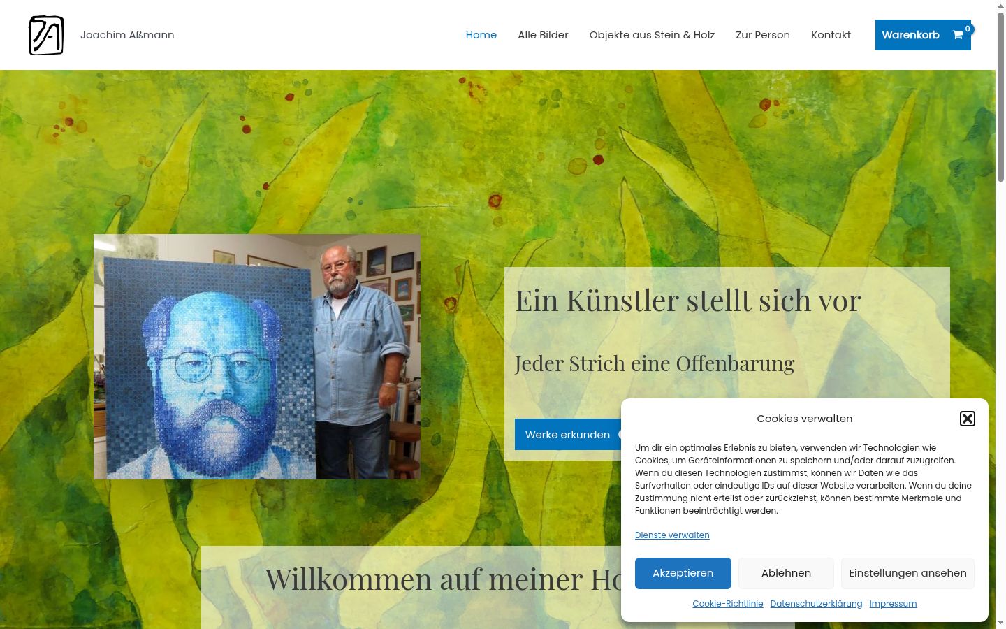 Screenshot tal-banner tal-kunsens muri qabel kwalunkwe interazzjoni