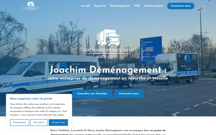 Screenshot of joachimdemenagement.fr