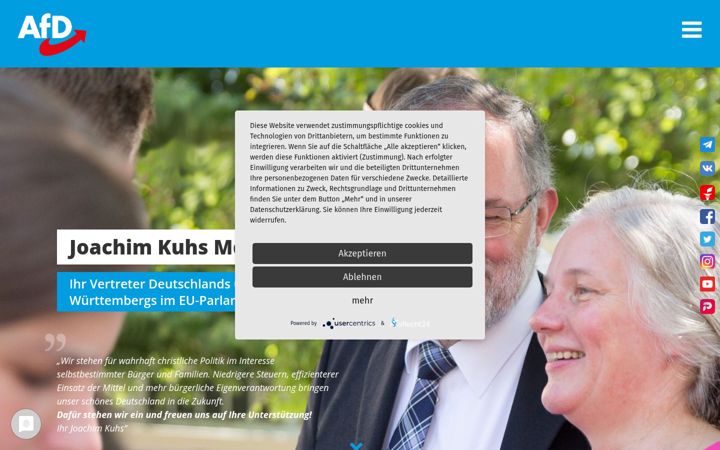 Screenshot of joachimkuhs.de