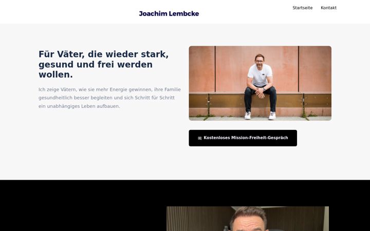 Screenshot of joachimlembcke.com