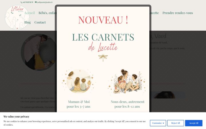 Screenshot of joailes.ch