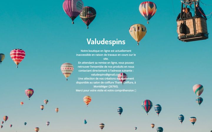 Screenshot of joailleriedespins.fr