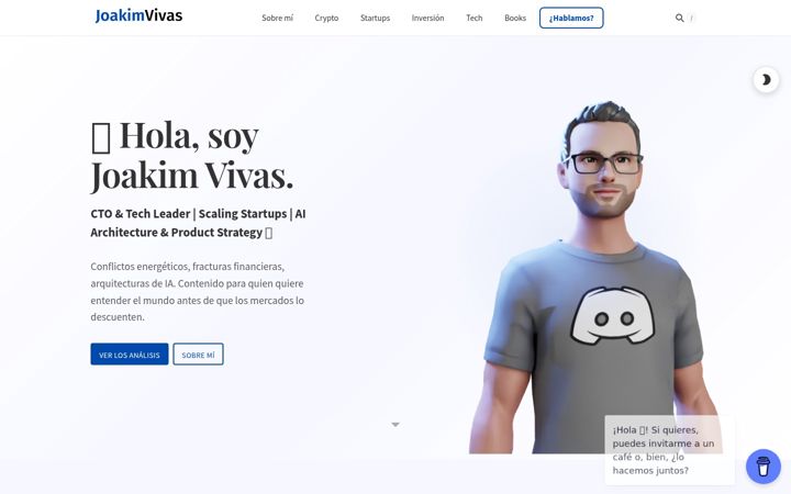 Screenshot of joakimvivas.com
