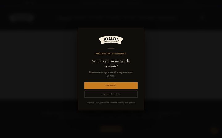 Screenshot of joalda.lt