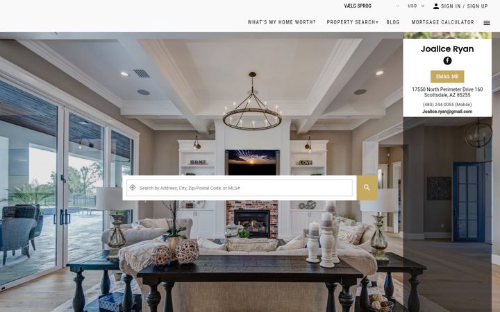 Screenshot of joaliceryan.com