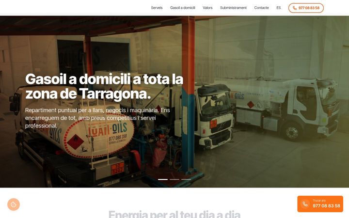 Screenshot of joan-oils.com
