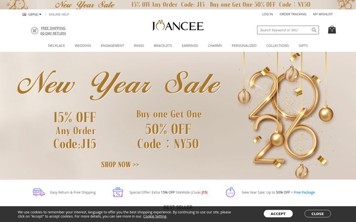 Screenshot of joancee.co.uk