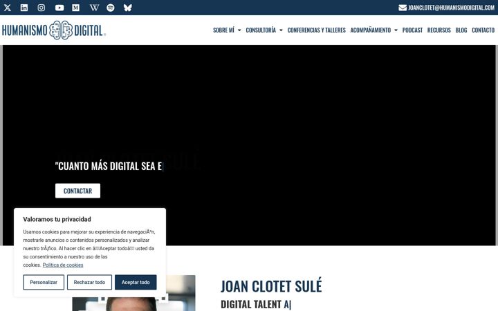 Screenshot of joanclotet.com