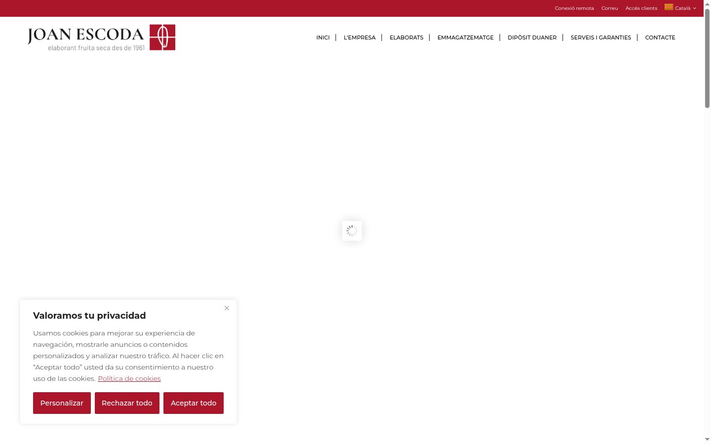Capture d'écran de la bannière de consentement affichée avant toute interaction