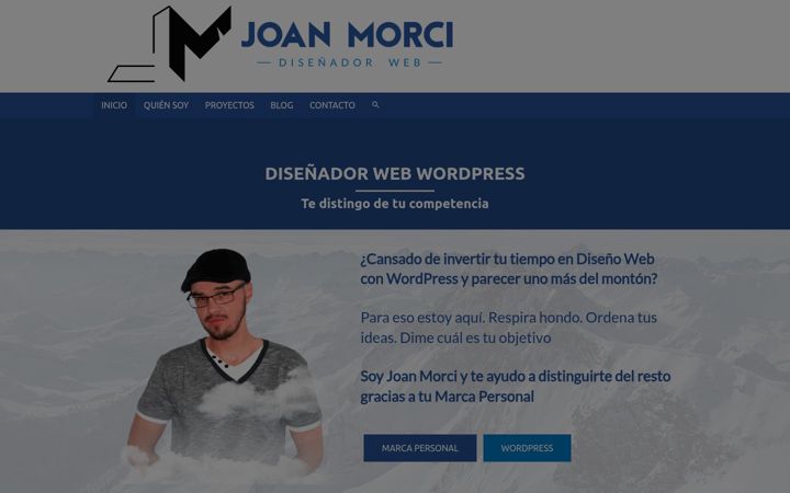 Screenshot of joanmorci.com