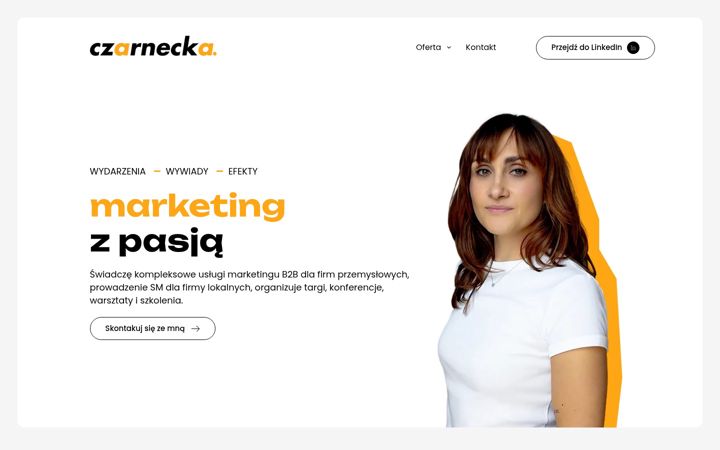 Screenshot of joannaczarnecka.pl