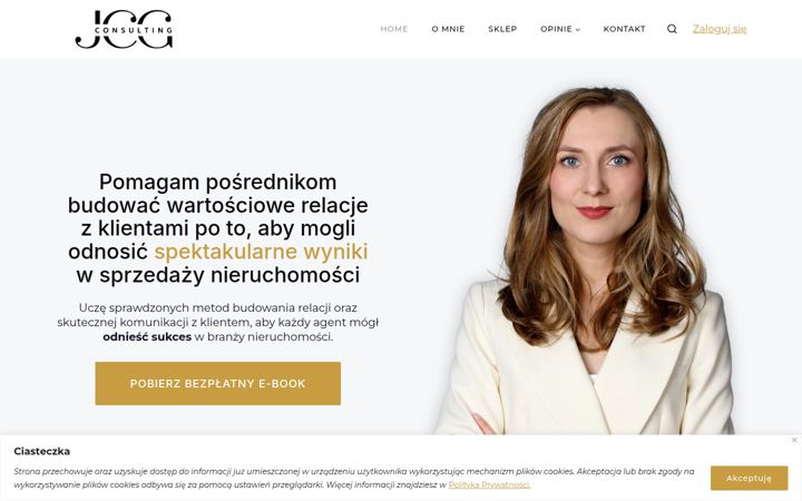 Screenshot of joannaczuba.pl