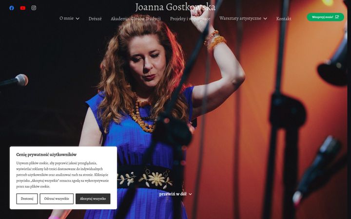 Screenshot of joannagostkowska.pl