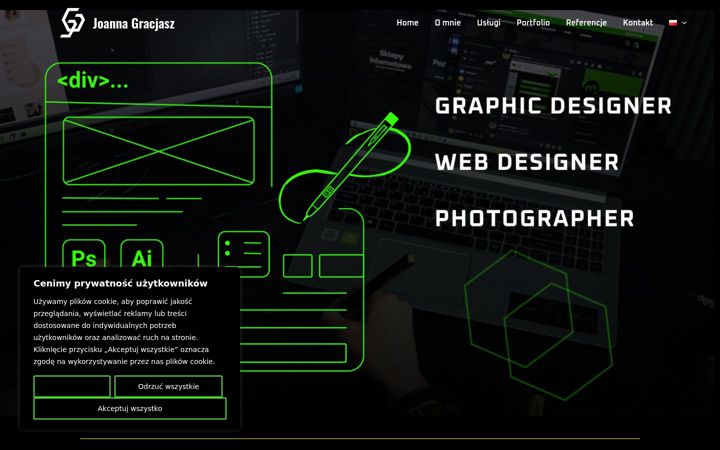 Screenshot of joannagracjasz.pl