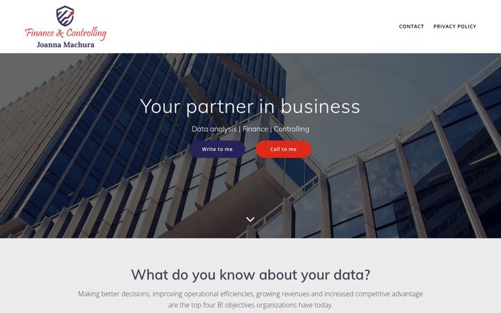 Screenshot of joannamachura.pl