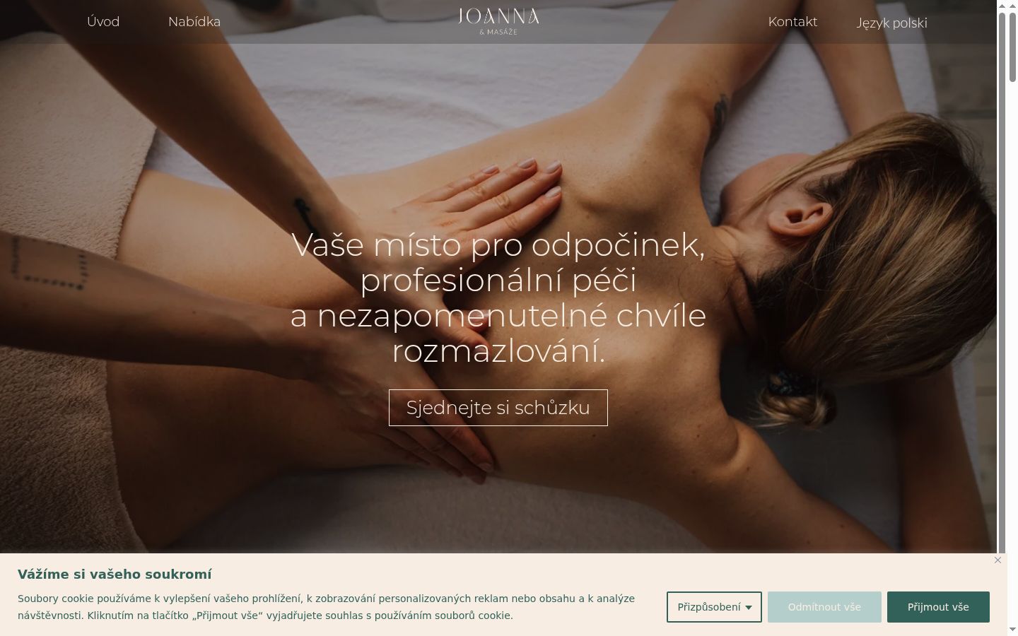 Snímek obrazovky baneru souhlasu zobrazeného před jakoukoli interakcí