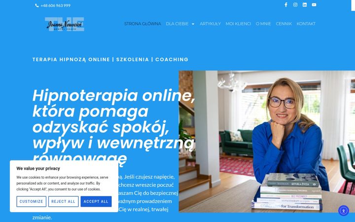 Screenshot of joannanowocien.com