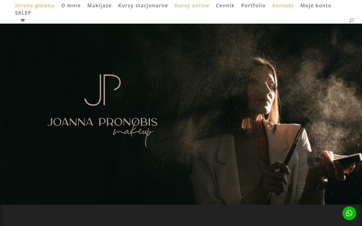 Screenshot of joannapronobis.pl