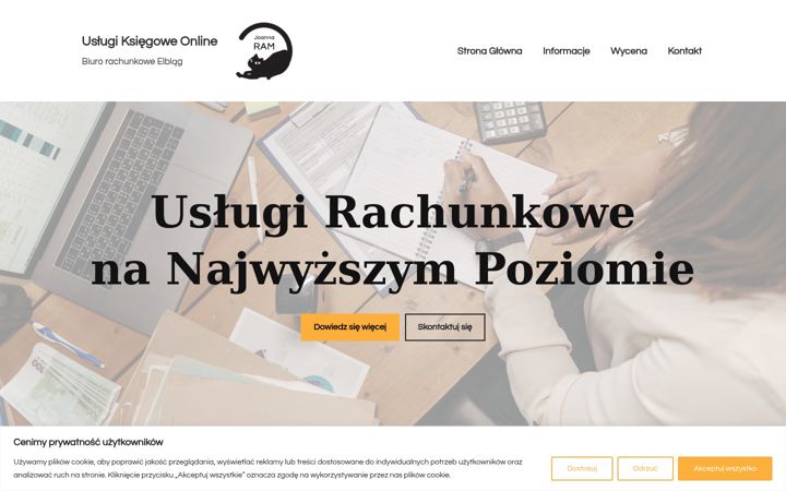 Screenshot of joannaram.pl