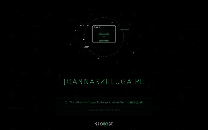 Screenshot of joannaszeluga.pl
