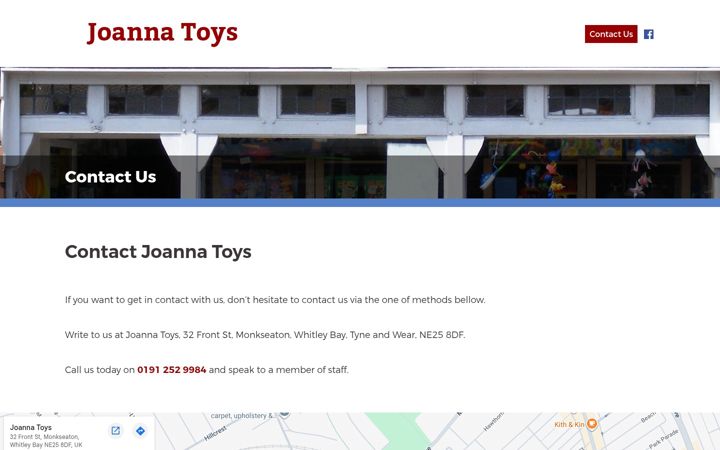 Screenshot of joannatoys.co.uk