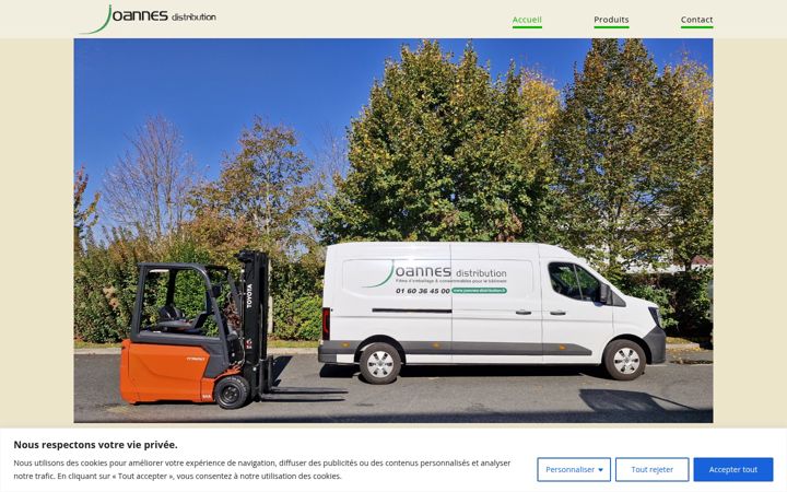 Screenshot of joannes-distribution.fr