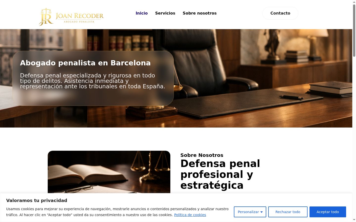 Screenshot tal-banner tal-kunsens muri qabel kwalunkwe interazzjoni