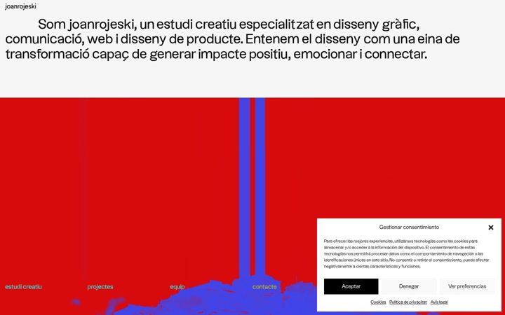 Screenshot of joanrojeski.com