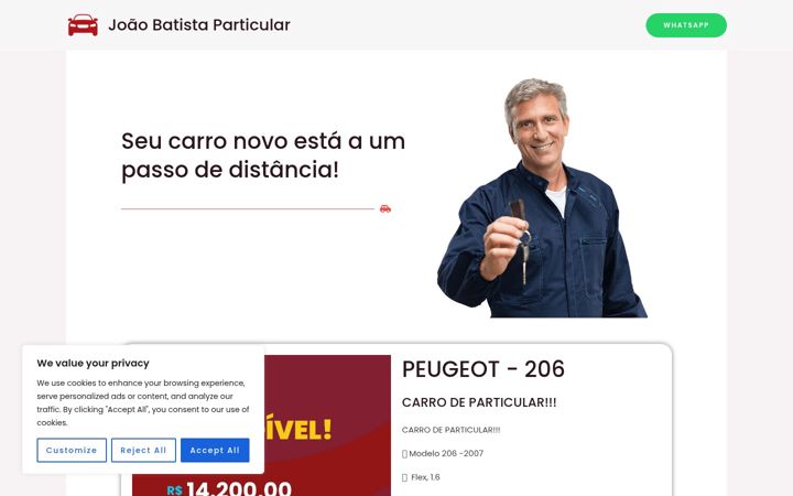 Screenshot of joaobatistaparticular.com