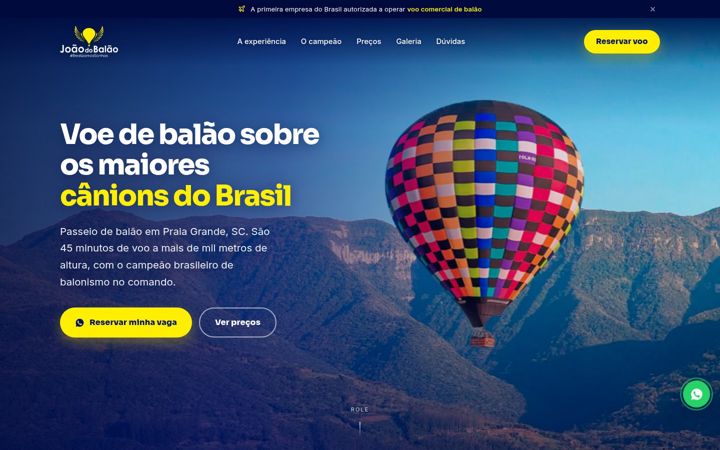 Screenshot of joaodobalao.com.br