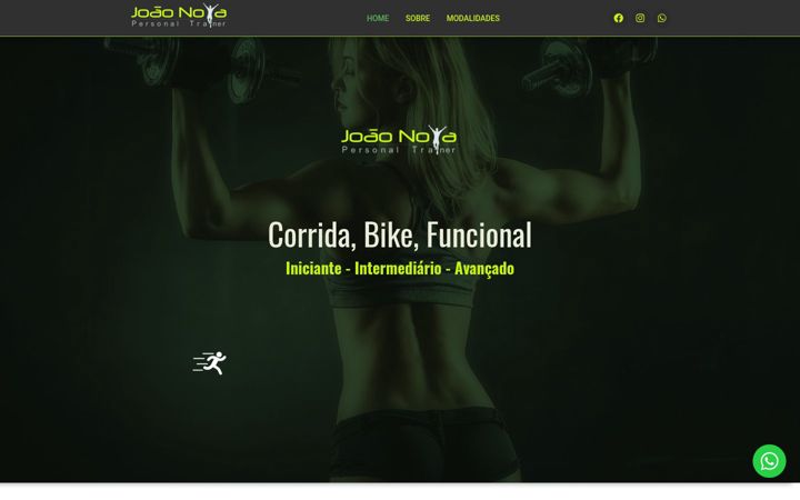 Screenshot of joaonoyapersonal.com.br