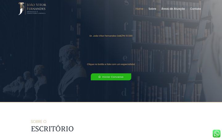 Screenshot of joaovitorfernandes.adv.br