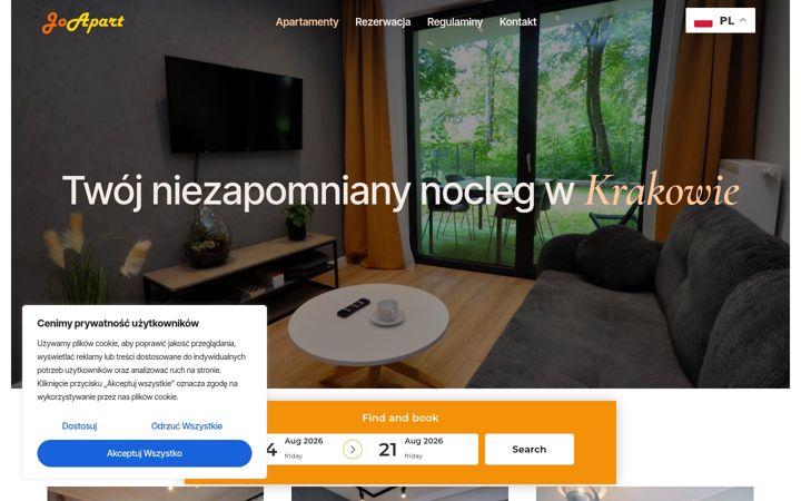Screenshot of joapart.pl